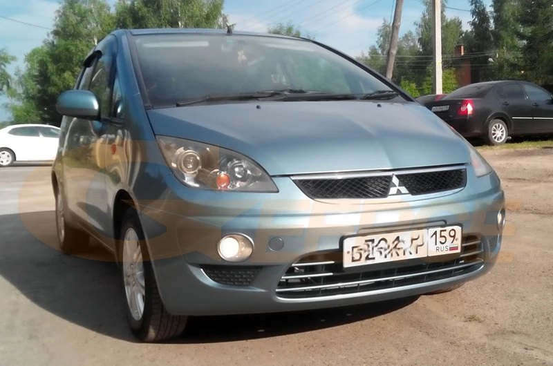 Для mitsubishi colt версия R 2006 2007 2008 RF Bluetooth контроллер многоцветный ультра яркий RGB светодиодный ангельские глазки Halo Ring kit