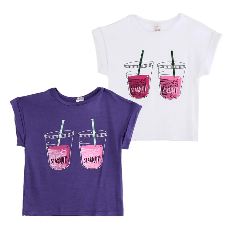 Hot Baby Kids Boys Girls Cartoon Soda Drink font b Tees b font Tops T shirt
