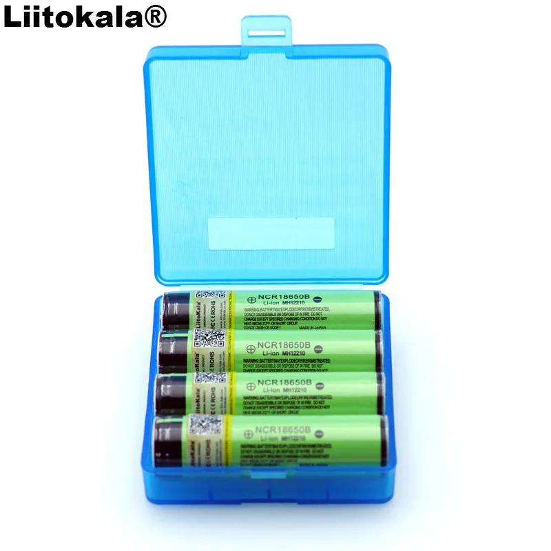 

4PCS 2019 Liitokala Original 18650 3.7V 3400mah NCR18650B Lthium Battery protection board Suitable for flashlight battery