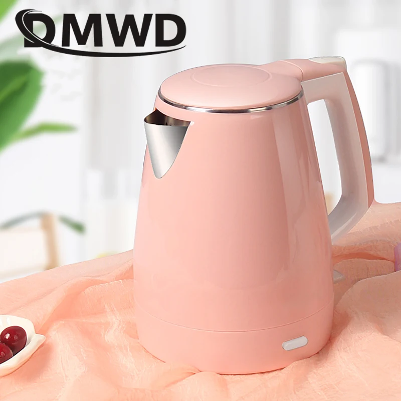 DMWD Thermal Insulation Electric Kettle Stainless steel Teapot Kettles