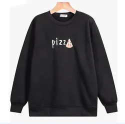 woman clothes sweatshirt harajuku shirt hoodies Cotton Casual Print Pizza Long Sleeved Black sweatshirt Girl Autumn Pullovers woman clothes sweatshirt harajuku shirt hoodies Cotton Casual Print Pizza Long Sleeved Black sweatshirt Girl Autumn Pullovers