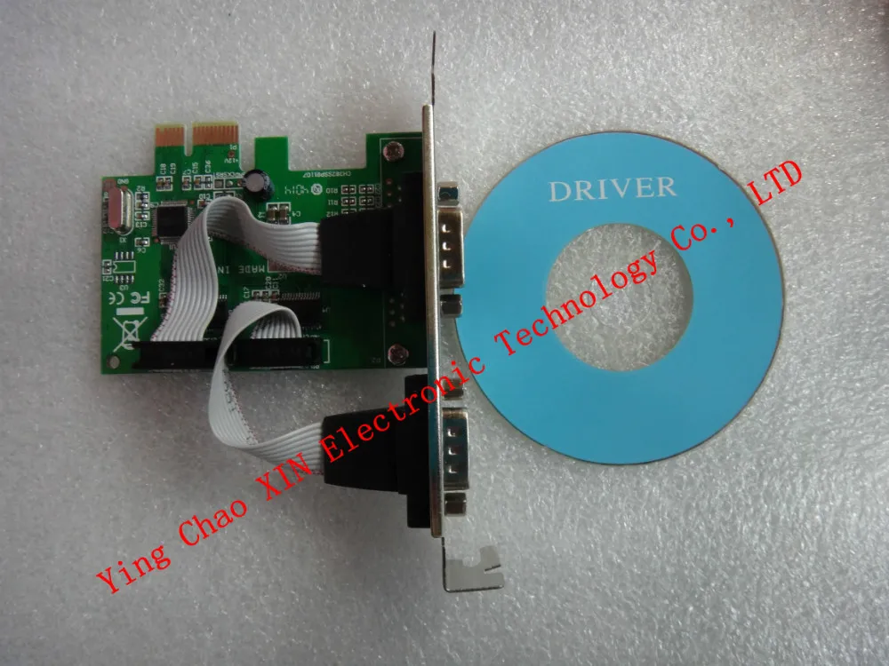 10 шт./лот оптовая продажа PCI Express 2 Порты COM 9 Булавки Последовательный RS232 карты