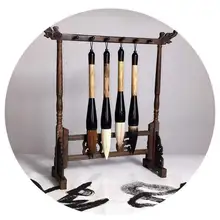 1 шт. кисточка для китайской каллиграфии ручка смешанные волоски в форме несколько стилей масляной краски ing кисти художественные материалы для рисования стационарные