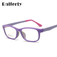 Ralferty детские очки в оправе ультра-легкие TR90 силиконовые очки оправа диоптрий по рецепту очки резиновые очки O6103