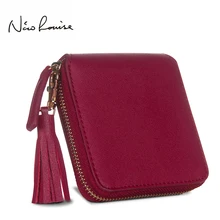 Top Quality Square Women Coin Purses Holders Wallet Female Leather Tassel Pendant Money Wallets Hot Fashion