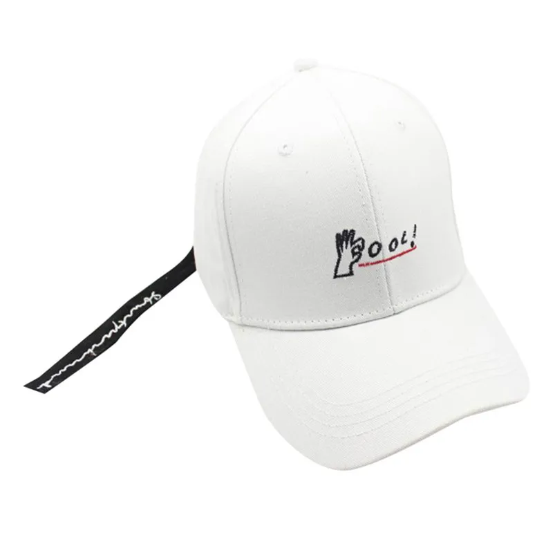2019 Baseball caps for men and women Korean version of summer outdoor tide cross streamers embroidered hats H11 (2)