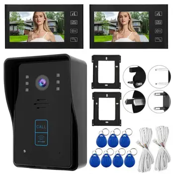 

videoportero 7 Inch HD Video Door Doorbell Intercom Kit Home Gate Entry System With Keyfo 806MJID12