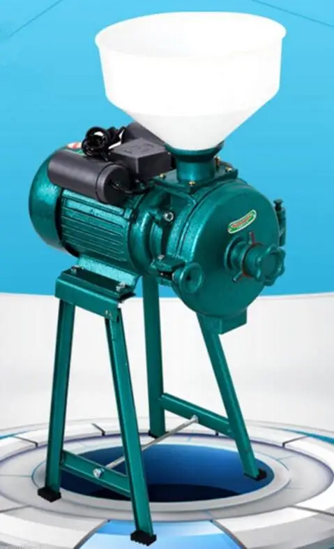 

Electric Animal Poultry Feed Mill Wet Dry Grinder Corn Grain Rice Wheat 220V