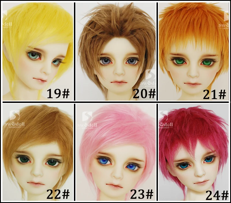 Новинка 1/12 3-4 дюйма 9-10 см 1/8 4-5 дюймов 12 см 14 см BJD желтый для AE PukiFee лати кукла Противоскользящий BJD парик куклы