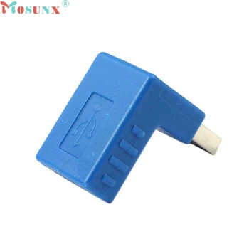 

Mosunx Factory Price USB 3.0 Type A Male to Female Plug Right Angle Connector Adapter Coupler 6312
