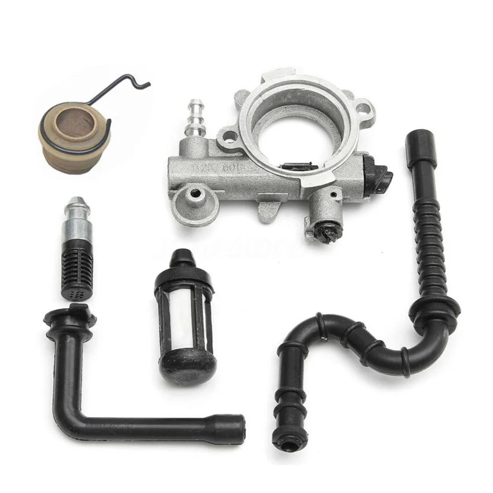 

Set Oil Pump For Stihl 034 036 MS360 Chainsaw 1125 640 Fuel Filter Element Worm Rod Pipe Hook Power Tool Accessories