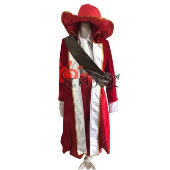 

2018 Peter Pan Captain Hook Cosplay Costume Adult Men Halloween Outfit Custom Made