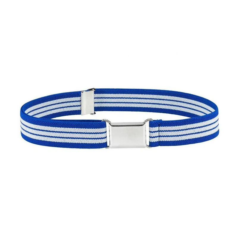 

HUOBAO Stripe Elastic Canvas Belt For Kids Alloy Buckle Belt for Men Students Adjustable Elastic Children Waist Belts