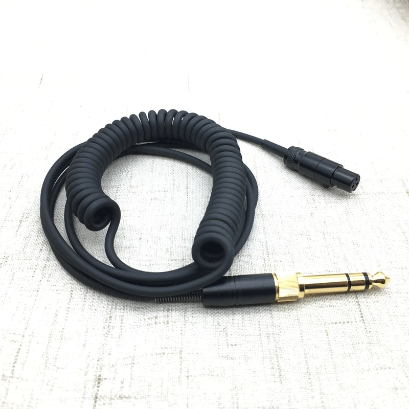 Весенний сменный аудио кабель для AKG K240 K702 Q701 K271 K267 K712 провод для наушников 6,35/3,5 мм штекер для Mini XLR - Цвет: Cable