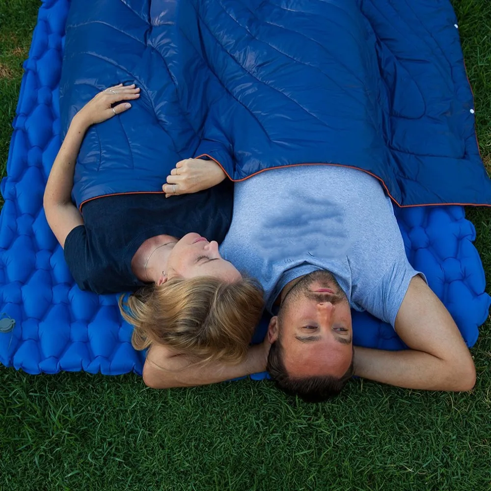 

Outdoor Camping Hand-Press Inflatable Sleeping Pad Two People Thermolite Single Air Mat Moisture Mat