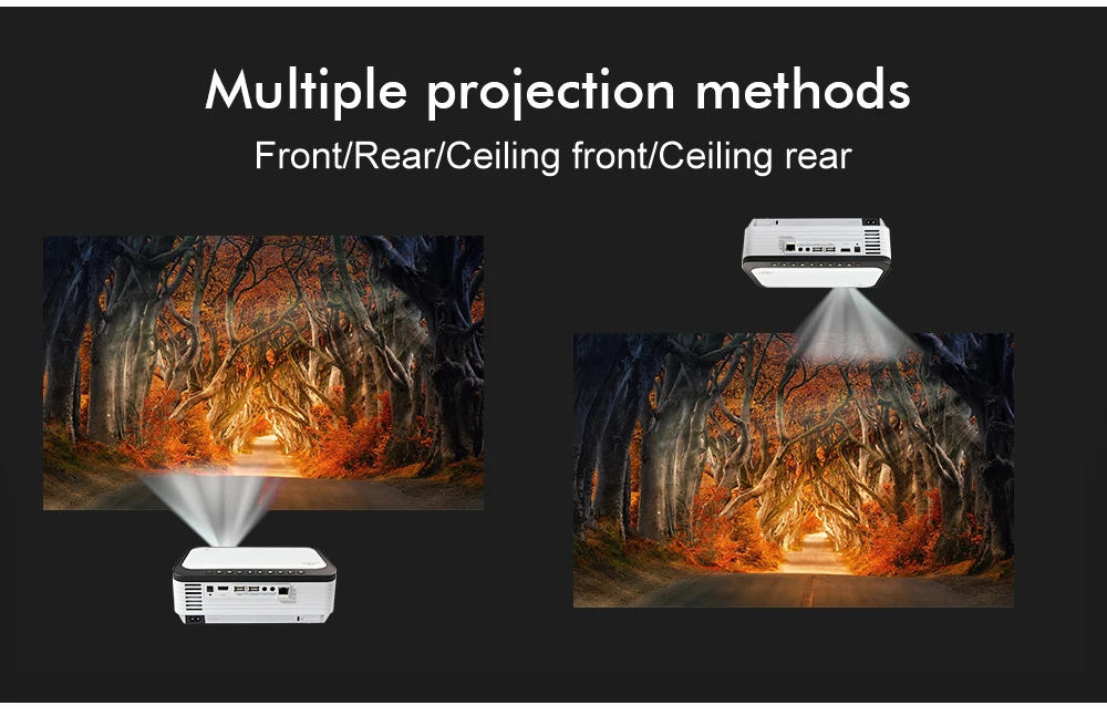 projector near me Everycom L6 1080p Full HD Projector Native 1920*1080 Mini Portable LED Video Projectors WIFI Smart Android Beamer For Iphone xiaomi projector