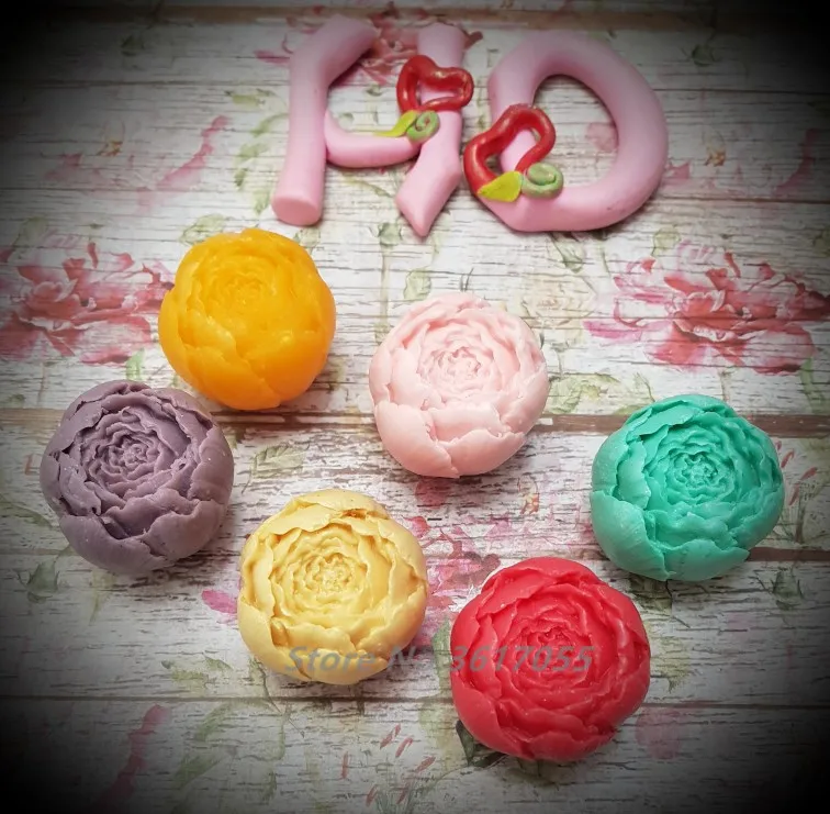 Silicone Soap Molds Rose shape 3D Cake Cupcake Jelly Candy Chocolate