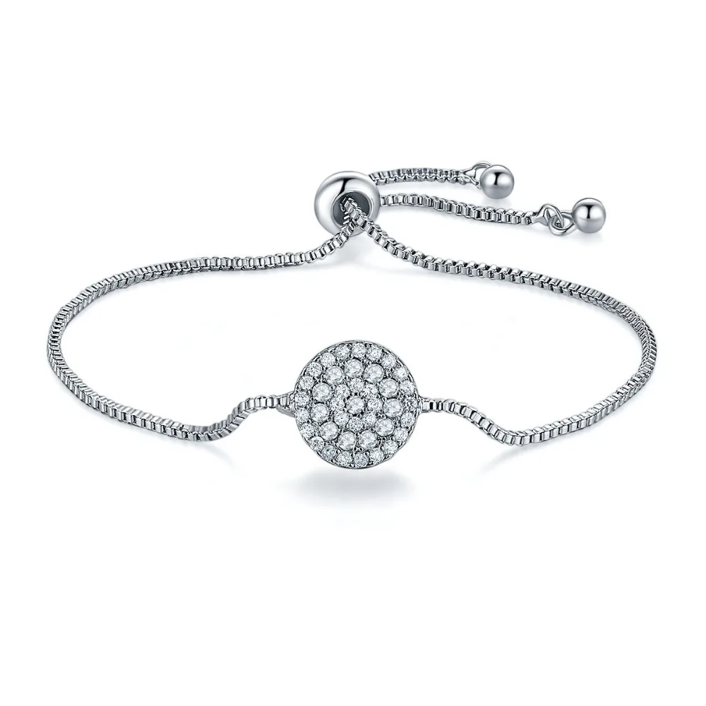 

dubai Top Quality Multicolour Exquisite ball Water Drop Silver Color Bracelet Austrian Crystals Wholesale