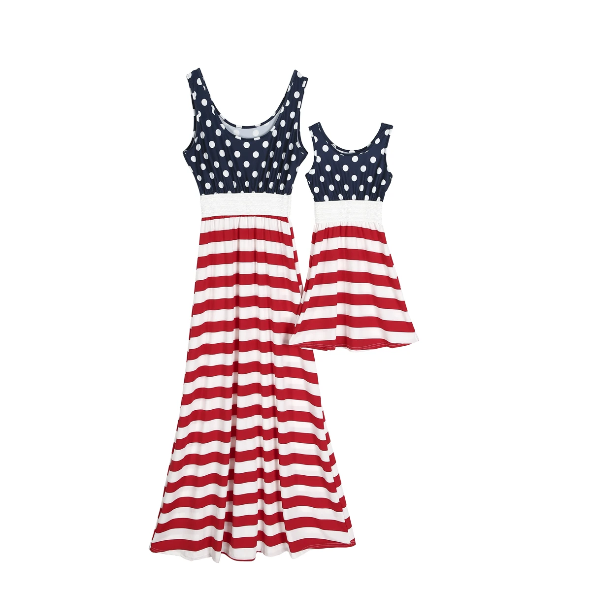 

Mother And Daughter Matching America Party Dress Dress Family Clothes