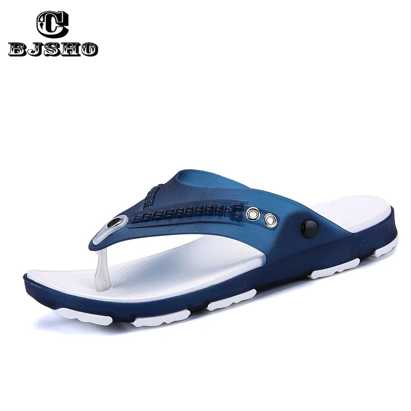 

CBJSHO Summer Men's Flip Flops Slip-on Beach Flip Flops Male Breathable Slippers Men Summer Platform Sandals Mesh Light Shoes