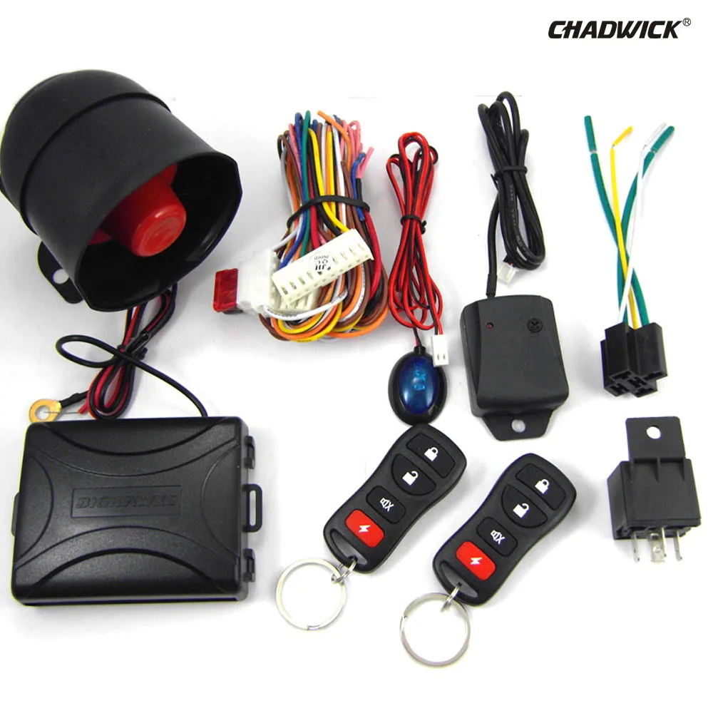 

Car Alarm Auto System Remote Control Central Locking Door kit Keyless Entry System universal hot sale with siren CHADWICK 8170