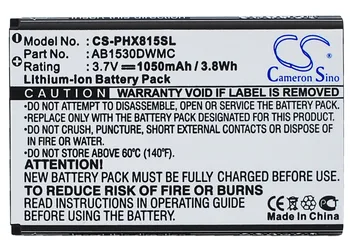

Cameron Sino High Quality 1050mAh Battery AB1530DWMC for Philips Xenium V816, W625, W626,W727, X331