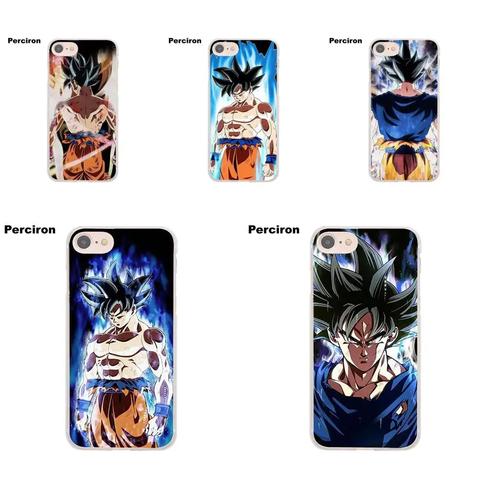 Окрашенные для Apple iPhone X 4 4S 5 5C SE 6 6S 7 8 Plus LG G3 G4 G5 G6 K4 K7 K8 K10 V10 V20 Dragon Ball Z Goku Ultra Instinct |