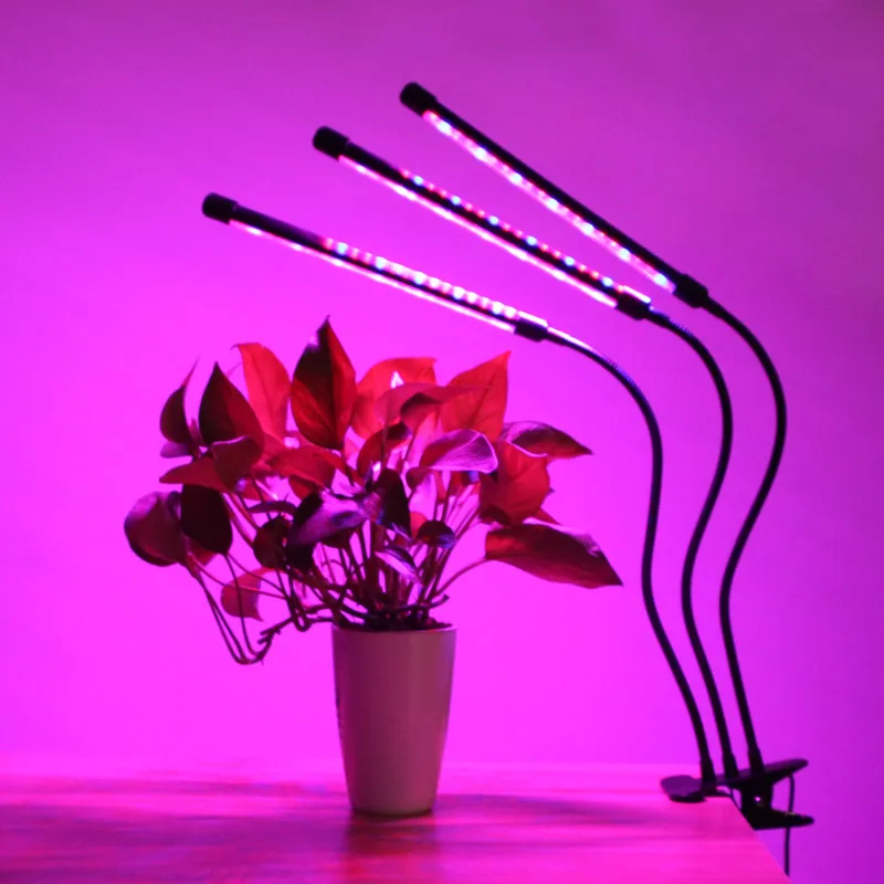 Indoor Lamp For Plants 27W USB Led Grow Light Phyto Lamp Red Blue Full Spectrum Timer Lamps For Flowers Succulents 3 Switch Mode