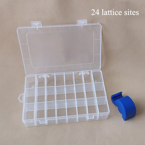 Практичный пластиковый отсек для хранения ювелирных изделий бусины коробка держатель ремесло Органайзер SKD88