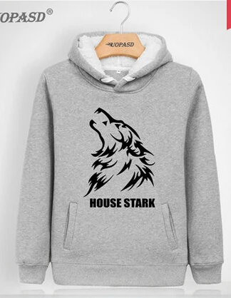 Песнь Льда и Огня Толстовка Игра престолов house stark Косплей флис толстый зимний Костюм Волка куртка с капюшоном