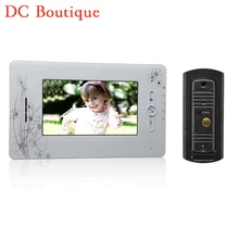 (1 set) 7 Inch Colorized Screen Intercom Phone 1 to 1 Video Door Phone System Door access Control Night Version Camera Talkback