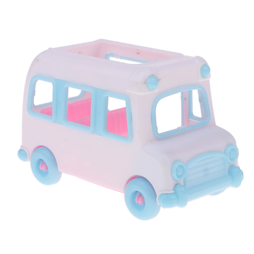 Cute Mini Private Car Electric Car Model Dolls House Miniature Accessory For   Little Sister for Kelly Doll Toy