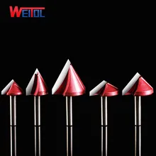 Weito 3A CNC 60 90 120 150 Degree 3D V-Type Cutter 3D V Bits Engraving Tools For Engraving Machine 2 flutes woodworking tools