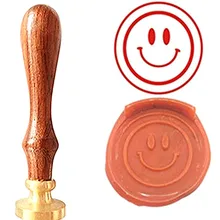 Держать улыбку Винтаж индивидуальный логотип роскошные Воск уплотнительное штамп латунь павлин металлической ручкой подарочный набор