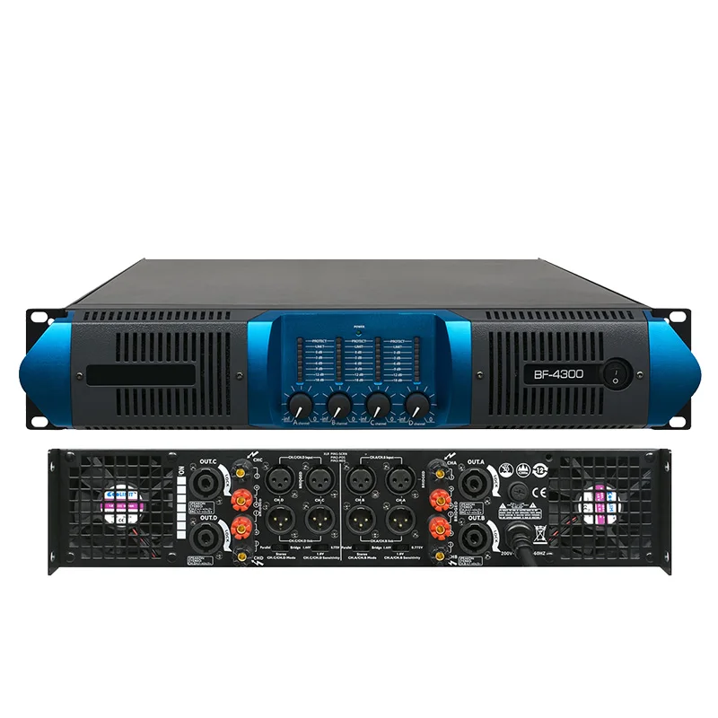 Power amplifier stage power amplifier professional after stage pure power amplifier BF 300 800W 2U Four