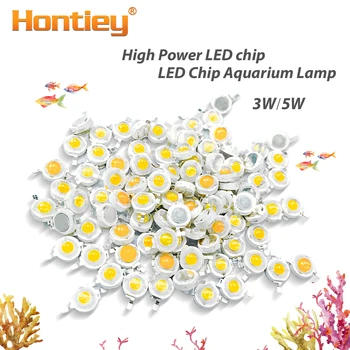 

High power LED Aquarium lamp Matrix 380Nm-840Nm 3W 5W Full Spectrum White Aquatic Plant Grow Blub Sea Grass Water Coral