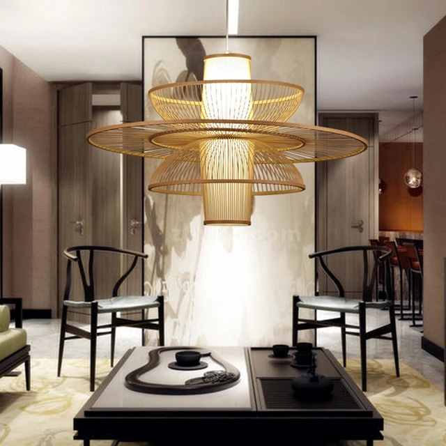 Past Rattan Pendant Lamp Wooden Anese Bamboo Restaurant Past Rattan Pendant Lamp Wooden Anese Bamboo Restaurant Lighting Decorative Lights Zl14 Ya73