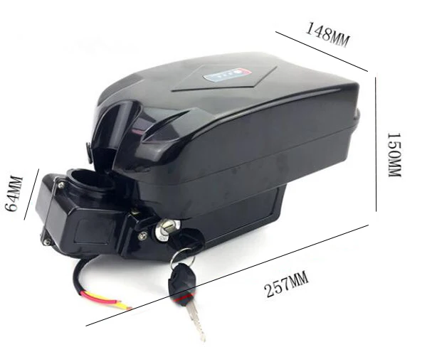 Top 36v 15ah lithium ion ebike battery Frog case bicycle electric bike battery 36v 500w 350w bafang motor with charger  BMS 12