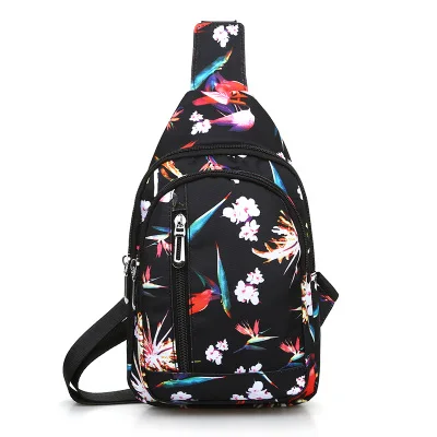 Модные женские дорожные нагрудные сумки с принтом! милые женские сумки из ткани Оксфорд с Цветочным Тиснением и сумочки, подходящие ко всему, маленькие повседневные сумки - Цвет: 5
