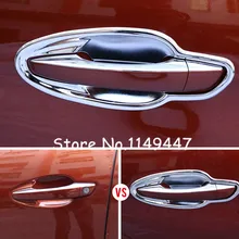 8 шт. Бортовая дверь ABS Ручка крышка чаши декоративная крышка отделка для peugeot 5008