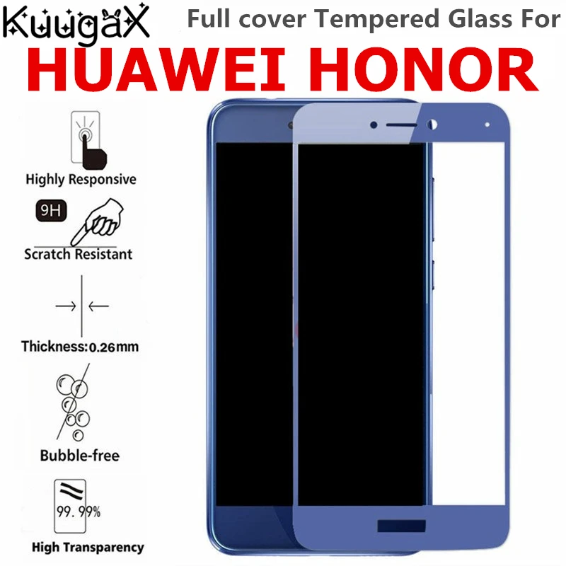 

Cover Tempered Glass For HUAWEI Honor 8 Lite P8lite 2017 6C PRO Note View 10 P20 Play P Smart Selfie Screen Protective cases