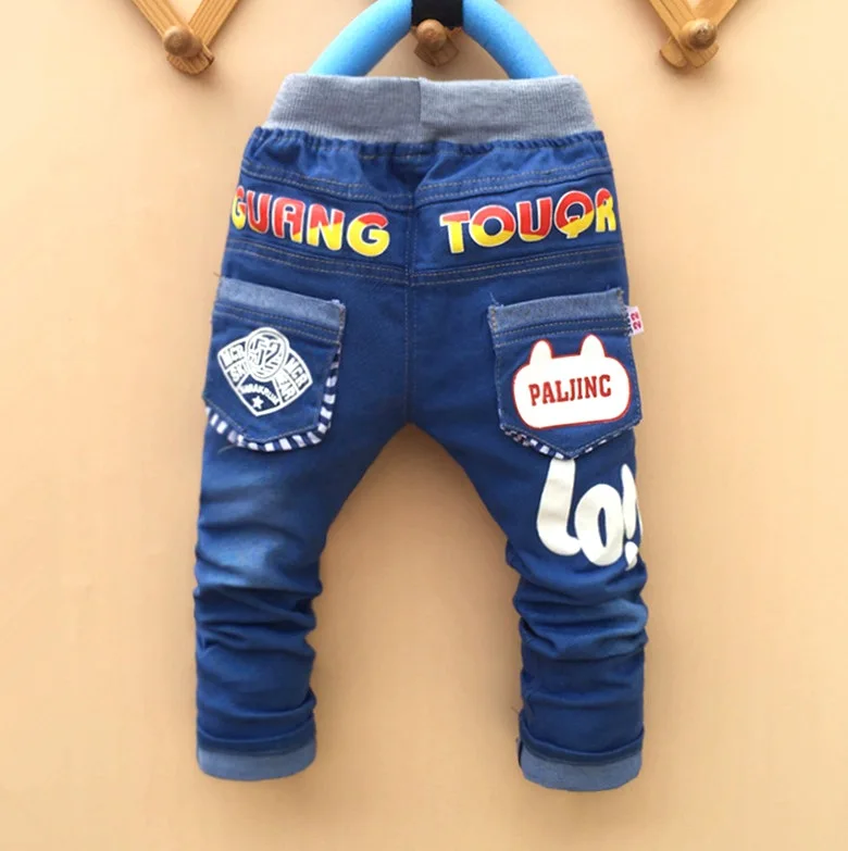 2016 new spring item kids cool jeans pant boy fashion denim pant 1 4