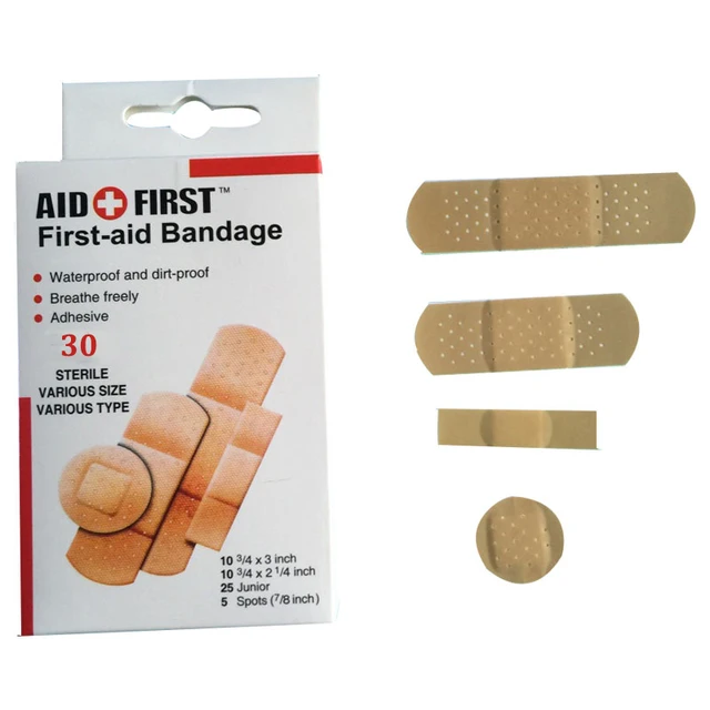 30Pcs Band Aids Waterproof Breathable Hemostasis Adhesive Bandage Wound
