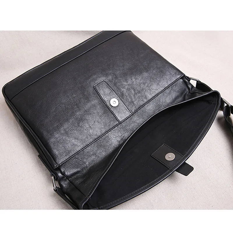 AETOO Shoulder bag men's leather crossbody bag new men's bag top layer leather ultra-thin men's casual bag