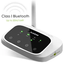 Avantree Long Range bluetooth-передатчик для ТВ аудио, Беспроводной передатчик и приемник, Поддержка Цифровой оптический, RCA AUX Порты и разъёмы