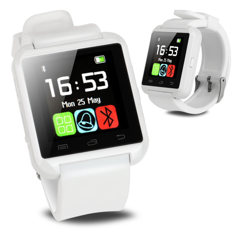 U8 Bluetooth Smart Watch Wrist Watch for Samsung HTC U8 watch Android Phone Smartphones white ...