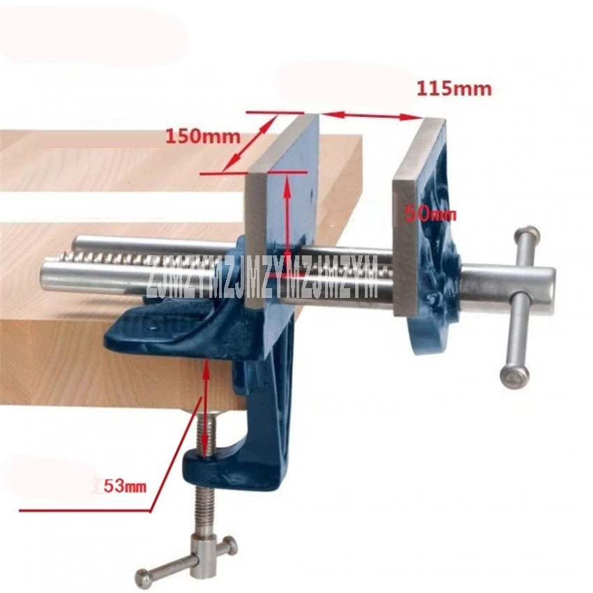 Высокое Качество чугуна Материала Стол Настольный Зажим Винтовой Зажим Замок Деревообрабатывающей Стол Зажим Деревянное приспособление