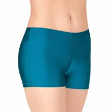 Calções de dança de lycra das mulheres de icostumas rave espólio elastano meninas dança meados de cintura ballet