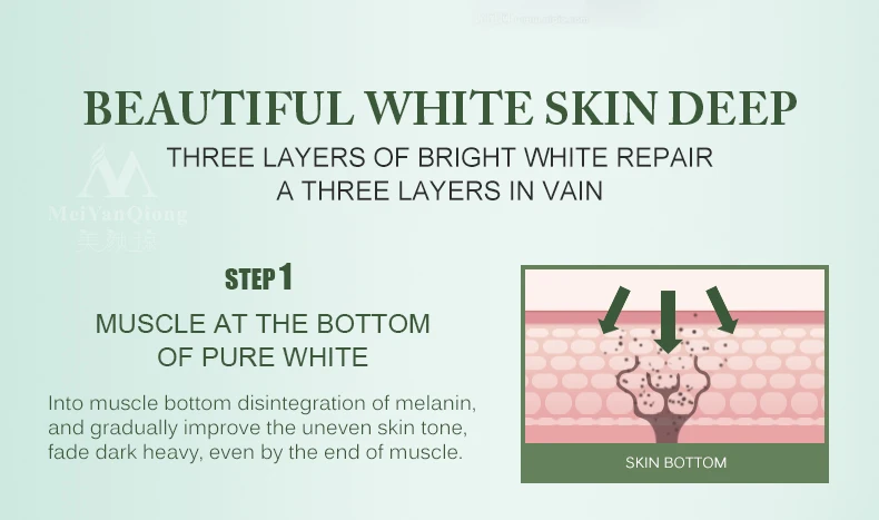 MeiYanQiong Профессиональное Отбеливание дневной крем эффективное восстановление кожи гладкой кожи уход за лицом увлажнение с осветляющим эффектом уход за кожей тела