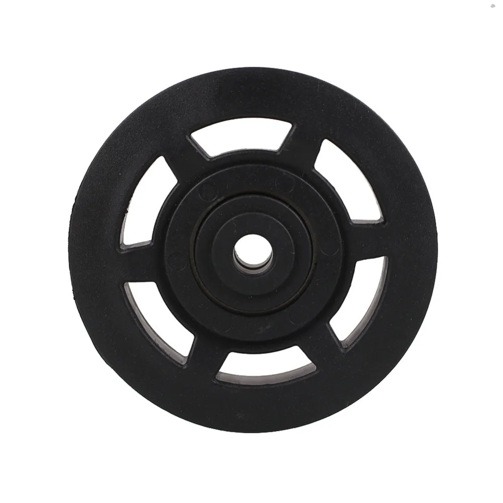Gym Wheel Black Wearproof Nylon Bearing Pulley Wheel Cable Gym